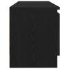 TV Cabinet Black Oak Effect 102x30x36 Cm Engineered Wood
