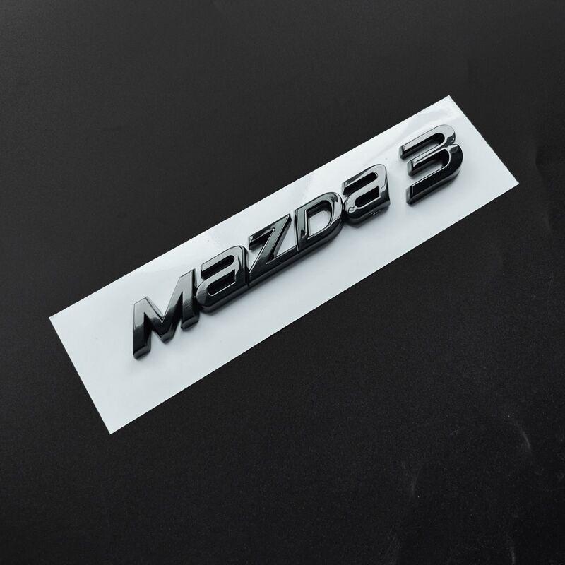 Mazda 3 Overseas Rear Black Warrior Trunk Emblem
