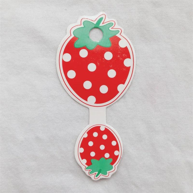 50Pcs/Lot Strawberry Paper Display Tag Price Label for DIY Necklaces Bracelets Keychain Jewelry Accessories Packaging Supplies