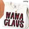 Nana Christmas Comfort Colors Shirt, Grandma Shirt, New Grandma Tshirt, Santa Tee, Xmas Gifts