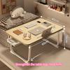 Foldable Bedside Small Table – Bay Window Study Desk, Dormitory Laptop Table, Lazy Person’s Desk for Home & Dorm Use
