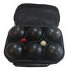 OLOA Petanque Ball Stainless of 6 Types X Popular Balls Diameter 72mm Official Standard Popular Balls Wooden Ball and Measuring Tape Included (Black)