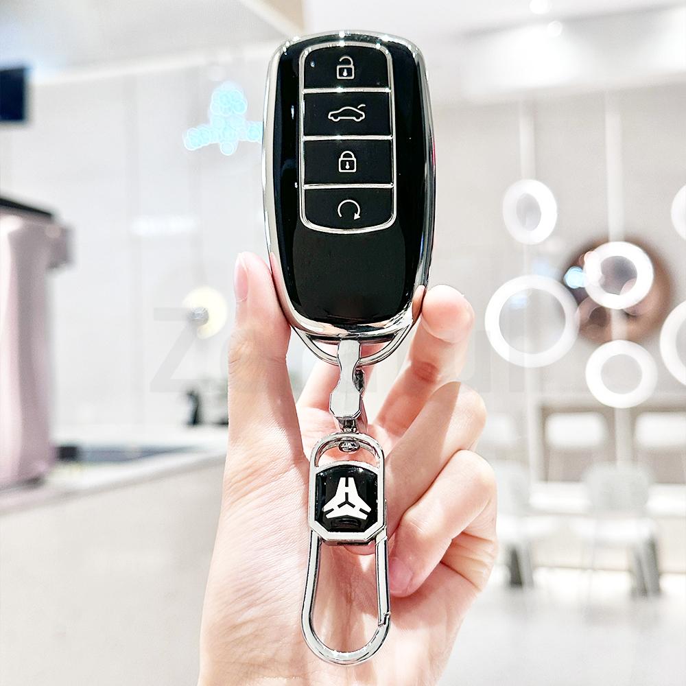 For Chery Tiggo 8 Pro Tiggo 8Plus New 5 Plus 7 Pro 4 Tiggo 4 5X 7 Pro 8 Exeed Txl Tx Lx Tpu Shell Fob Holder Car Key Case Cover