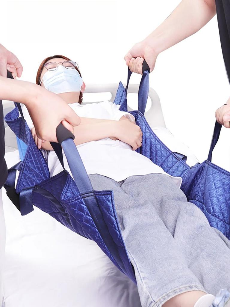 Positioning Bed Pad with Handles Washable Draw Sheets for Hospital Bed Ridden Patient Clothes Waterproof Glide Sheets