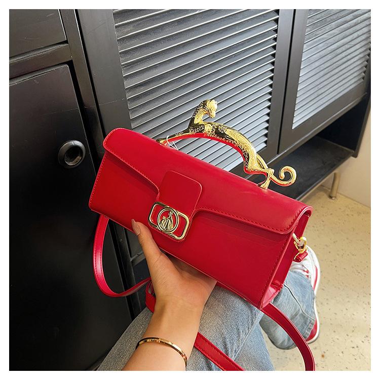 Všestranná špičková malá čtvercová taška pro nošení přes jedno rameno nebo crossbody