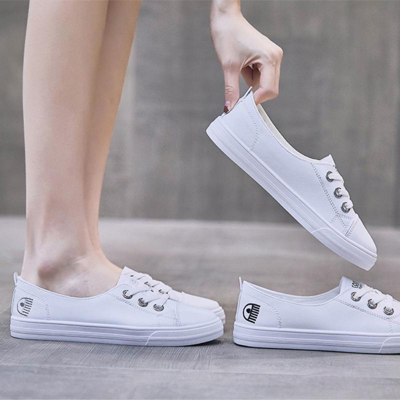 Fashion White Women Shoes Korean Fashion Casual Flats Shoe Woman Sneaker Spring Summer Loafers Footwear Choussure Femme Zapatos De Mujer