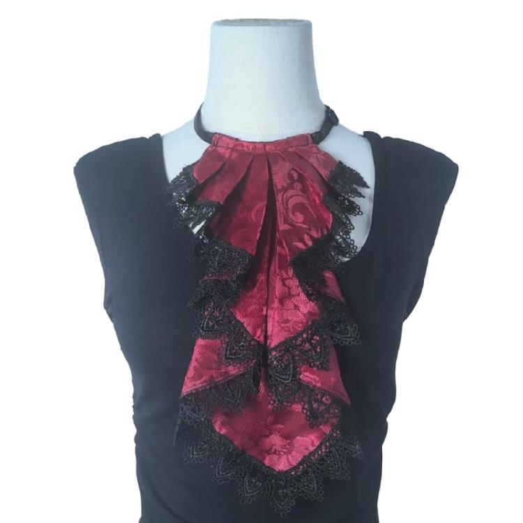 Gothic Flouncing Collar With Layered Ruffle Comfortable Cotton For Women Fashion Elegant Lapel