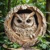 Elegant Owl Metal Wall Art Durable Home Decor Gift Modern Sign