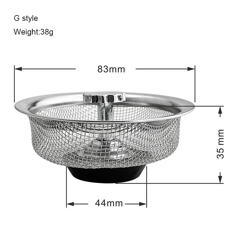 1PCS Filter kuchynského drezu Sieťka z nehrdzavejúcej ocele Sitko na drez Filter Sitko na drez do kúpeľne Odtokový otvor Sitko na filter Sitko na odpad