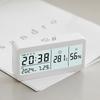 Electronic Clock Desktop Clock Student Alarm Clock Simple Temperature and Humidity Alarm Clock Decorative Ornament Mute Small Alarm Clock