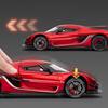 1:24 Jesko Absolut Supercar Alloy Diecast Toy Car Model Sound Light Toy Advanced Collection Gift