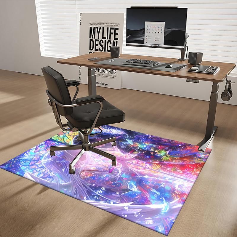 1pc Anime Cartoon Design Chair Mat - Festival Gift for Office Chairs, Suitable for All Seasons and Perfect for Home Decor, Living Room, Bedroom, Game