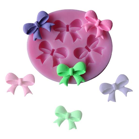 

Bowknot Силиконовая выпекать Инструменты Силиконовые формы для ручной работы мыло Cookie Шоколад Выпечка Кондитерские инструменты Diy кондитерские изделия