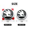 BAUC3 80mm 90mm Auto Front Ersetztes Emblem Heckklappen Aufkleber für Skoda Octavia Rapid Superb KAMIQ Fabia VRS Auto Emblem Zubehör
