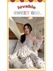 Women's Cross-Border Pajama Set: Spring/Autumn Polka Dot Cardigan & Suspender with Chest Pads, Korean Style, Pure Desire, 3-Piece Home Wear.