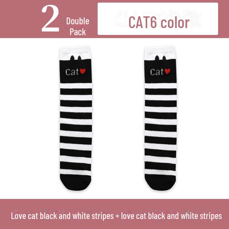 Șosete înalte până la genunchi pentru fete de primăvară și toamnă - șosete de vițel cu tub mijlociu pentru copii și bebeluși