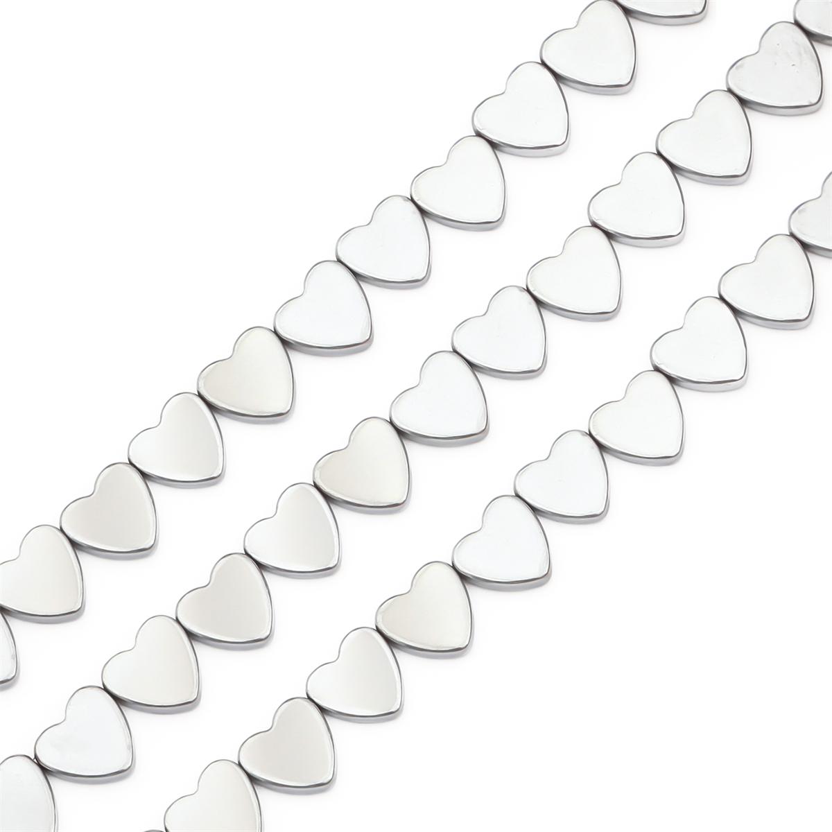 

43-69 шт. бусины из гематита в форме сердца, натуральный камень, бусины в форме сердца, подвески для ожерелья, браслета, аксессуары для самостоятельного изготовления ювелирных изделий 6mm 69pcs серебряный