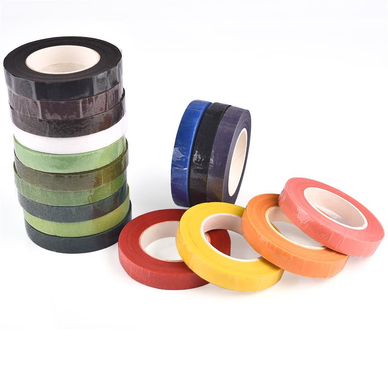 Floral Art Tape 1.2cm * 30yard Green Paper Tape Handmade DIY Floral Making Colored Flower Stem Tape Artificial Flowers Branch