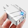 Dual Port USB Charger: QC3.0 & 2.1A Multi-Port Fast Charging Head, US/EU Compatible Travel Adapter