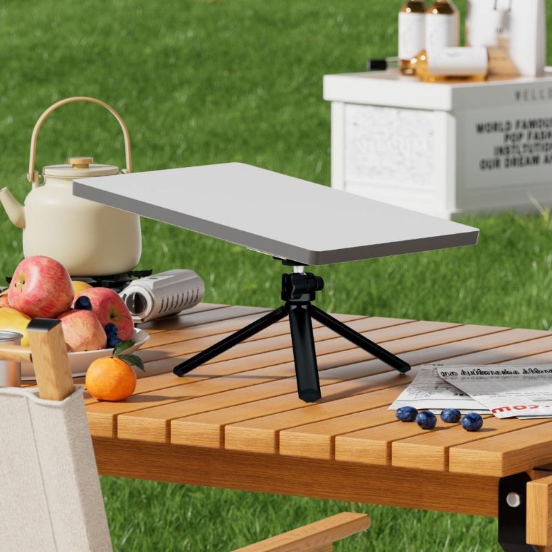 Low Profile Metal Tripod With Oversized Base And Detachable Adapter For Enhanced Stability Optimally Signal Alignment