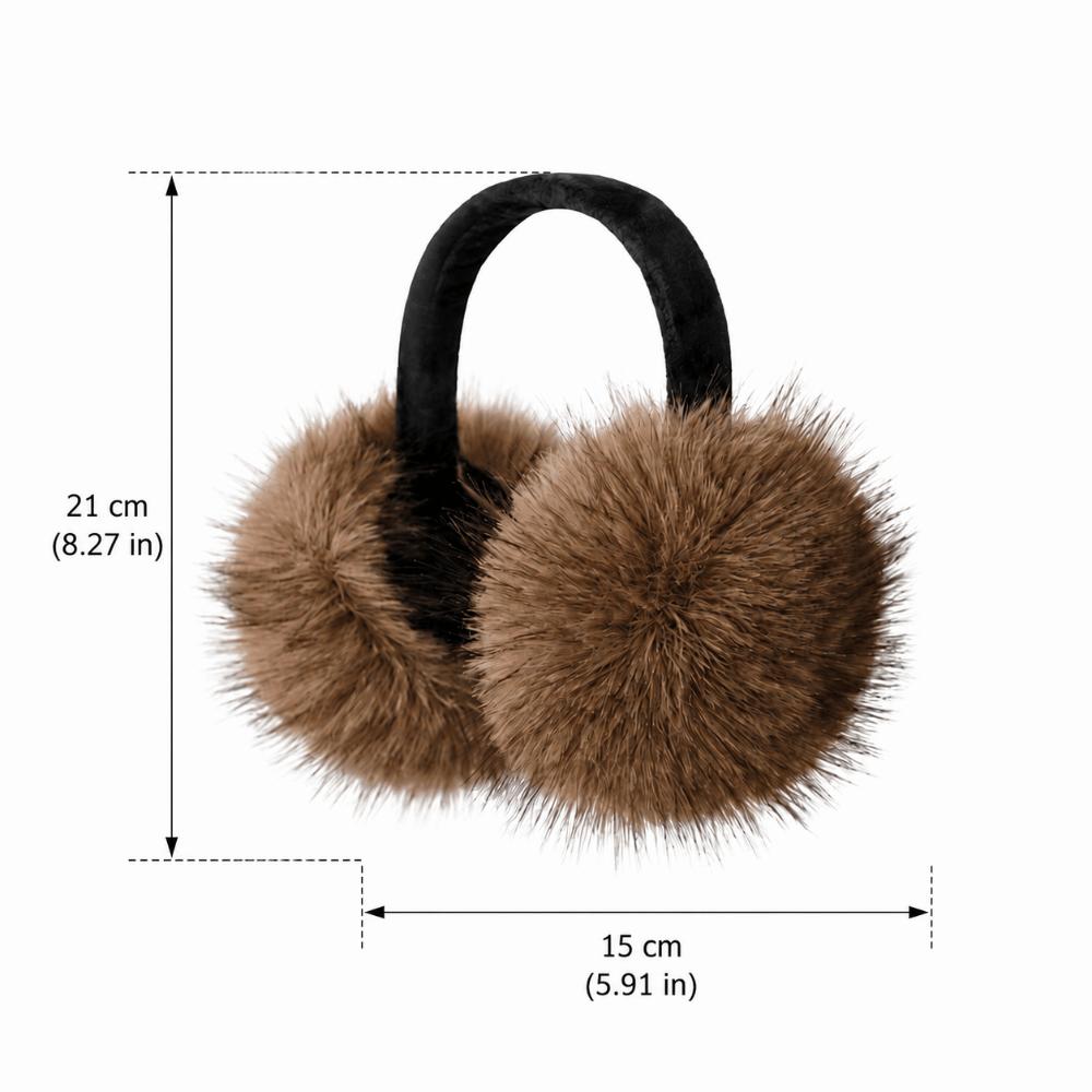 Folding Plush Earmuffs Faux Fur Ear Warmer Fashion Earflap Protection Outdoor