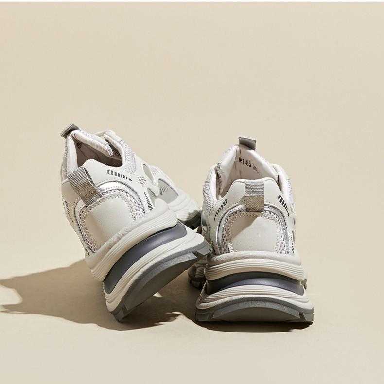 [Fanfna] Small man height-increasing dad shoes women's 2025 autumn mesh breathable thick-soled casual sports shoes