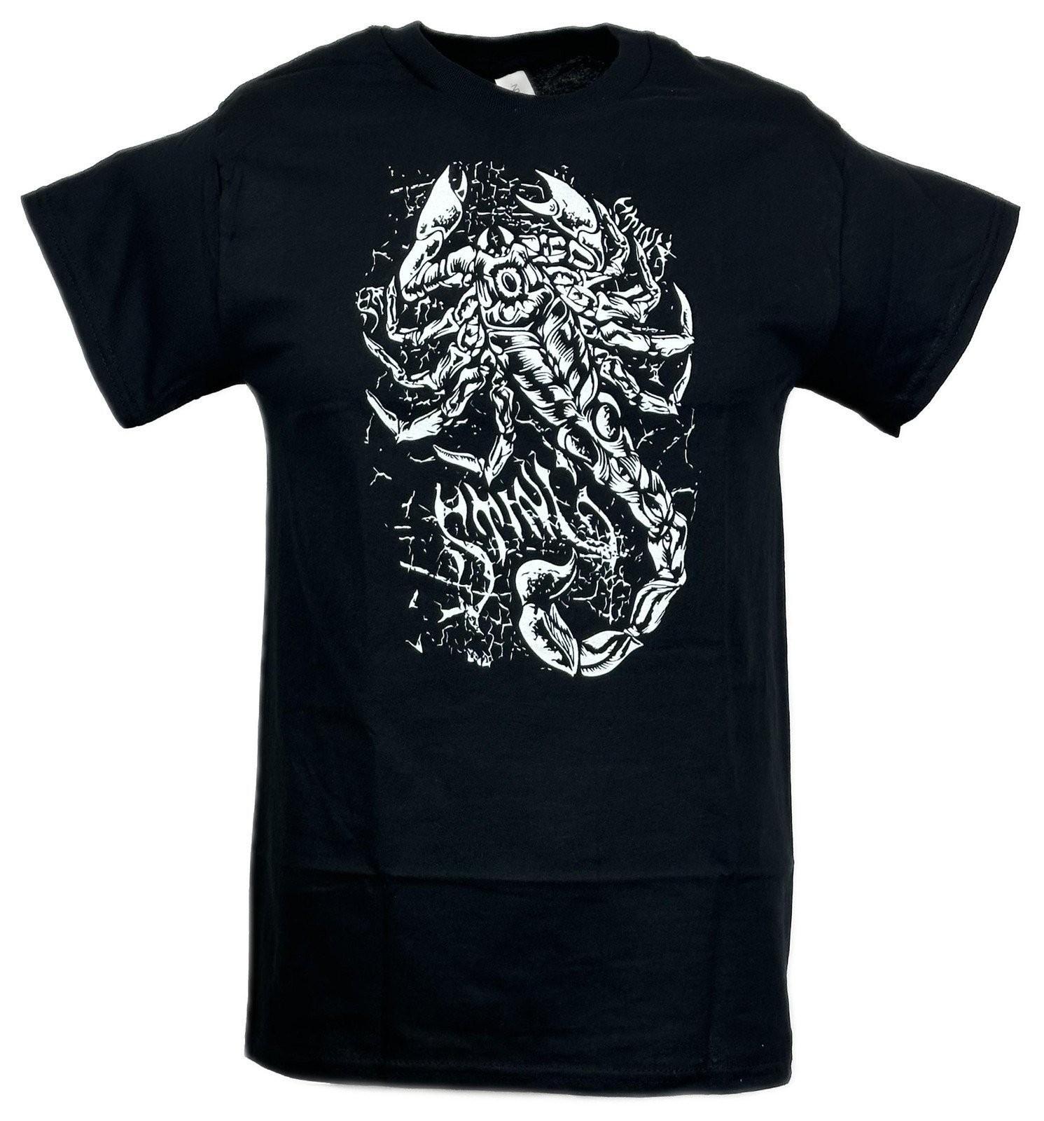 Стинг Белый Скорпион WWE Мужская Черная Хлопковая Футболка 100% Мужские Футболки Топ L