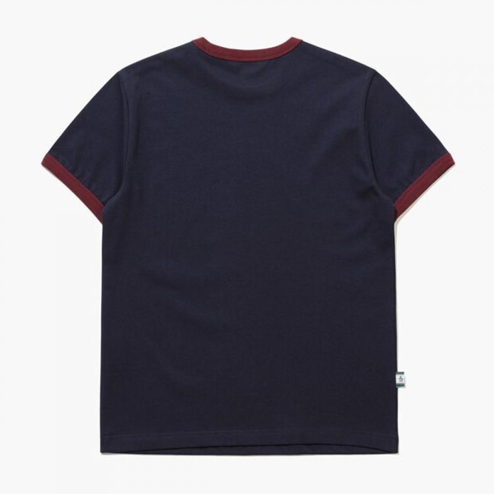 MunSingwear Women S Ringer T ShirT Dark Navy mr222pTS41