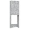 Vidaxl Washing Machine Cabinet, Concrete Grey, 64 X 25.5 X 190 Cm