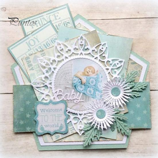 Metal Cutting Cute Flower Leaf Dies Diy Scrapbook Emboss Paper Card Stencil Mold