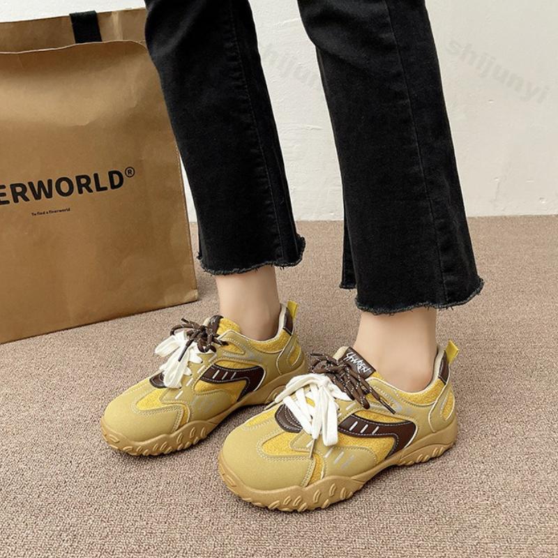 Fashion Women's Fashion Board Shoes New Four Seasons Outdoor Non Slip Sneakers Comfortable Height Increase Wear-resistant Casual Shoes