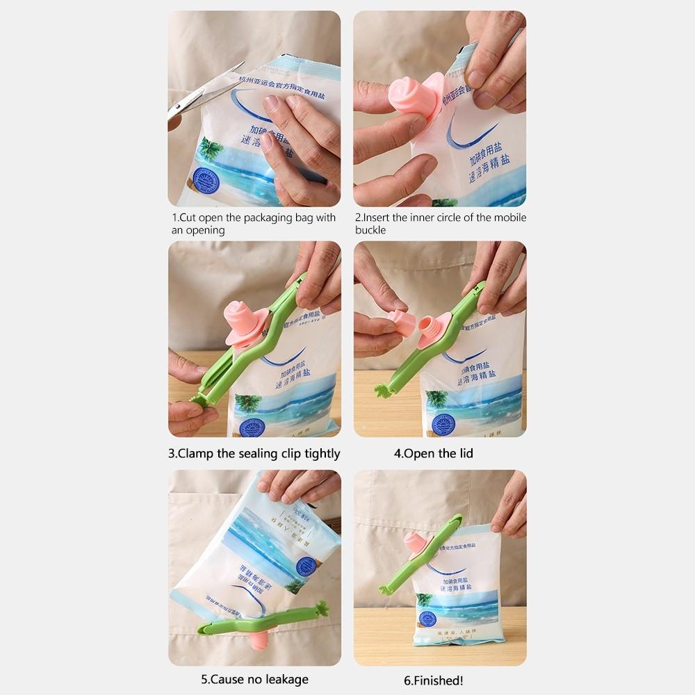 Easy To Open Sealing Clip Tulip-shaped Food Bag Clip New Moisture-proof Clips