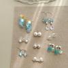French Pearl Beads Zircon Pearl Stud Earrings - Elegant and Versatile High-End Accessories