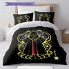 Alien Teacher Pattern Bedding Quilt Set Quilt Cover Pillowcase Home Decoration Birthday Gift (1 * Duvet Cover + 2 * Pillowcase, Without Core)