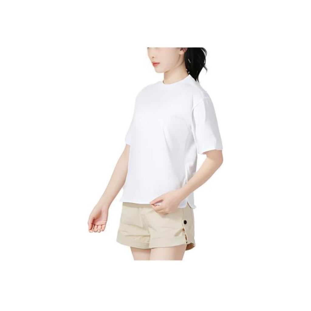 Puma Her Tee Logo Print Loose Fit Short Sleeve T-Shirt Women Tops White 676650-02