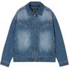Levis American Vintage Wash Distressed Comfortable Casual Zip-Up Long Sleeve Denim Jacket Unisex Jackets 005MU-0001