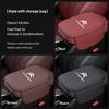 WKZA3 Leather Car Armrest Box Pad Car Center Console Arm Rest Protector Cover with Storage Pocket For All Citroen CACTUS Picasso C4L