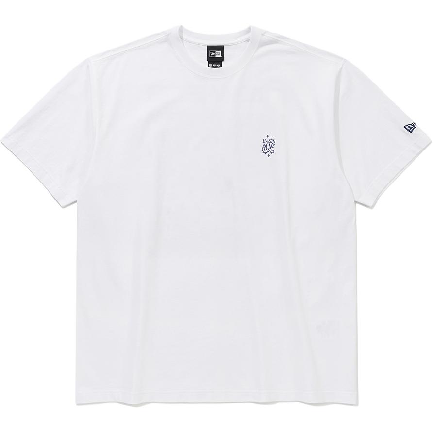 New Era Plain Minimalist Paisley Pattern Round Neck Pullover Short Sleeve T-Shirt Unisex Tops 14954632