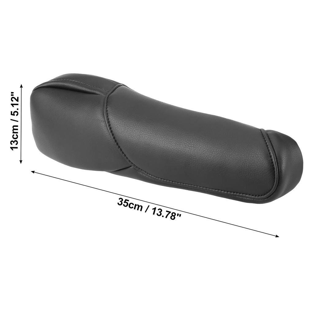 X AUTOHAUX Auto Vordersitz Armlehnenbezug Mikrofaser Kompatibel mit Honda 1 Paar Ersatz, Leder, Schwarz, CR-V 2007-2009,