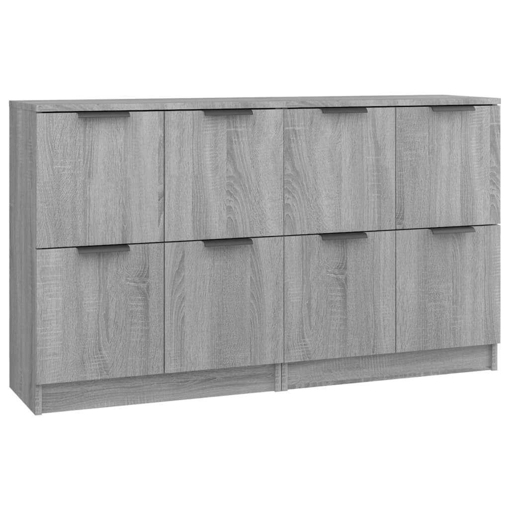 Sideboards 2 pcs. Grey Sonoma 60 x 30 x 70 cm Particleboard