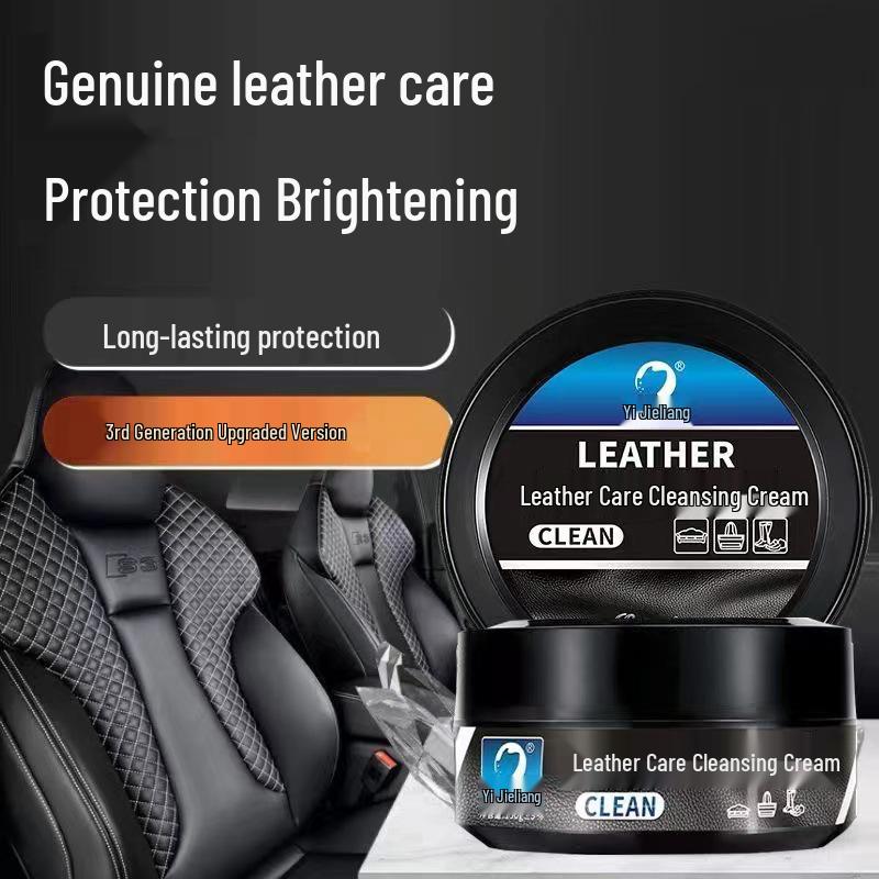 Universelle Lederpflegecreme für Autositze & Schuhe - Farblos, Multifunktionale Reinigung & Renovierung