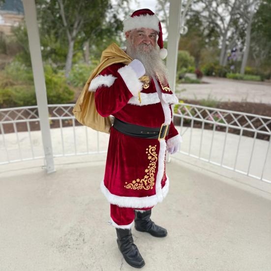 Santa Claus Costume Set Velvet Adult Suit Traditional Red Velvet Santa Ensemble Complete Accessories Performances Clothes