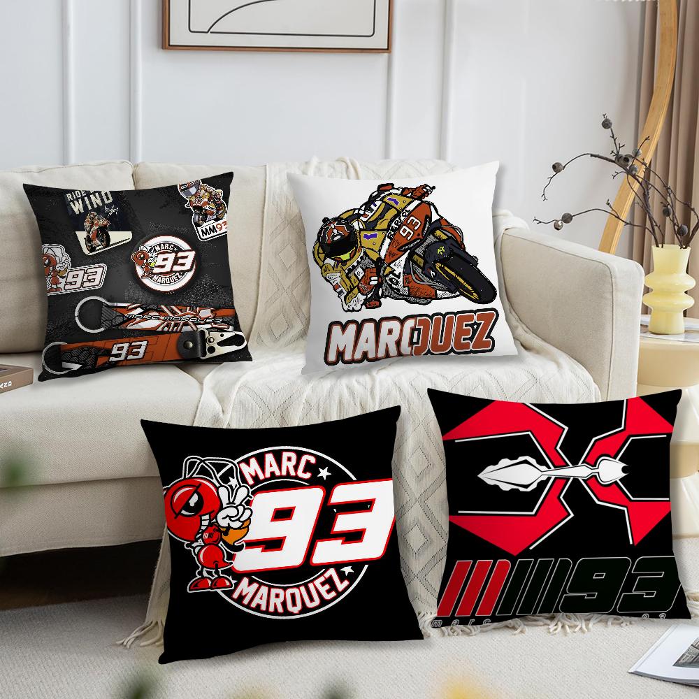 Jessica Chen Unisex M-Marc M-Marquez 93 Pillow Case Square Cushion Room Bedroom Headboard Sofa Living Backrest Cushion Nap Time