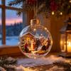 Lighted Christmas Tree Bauble Plastic Hanging Ornament New LED Light Ball  Home Decor