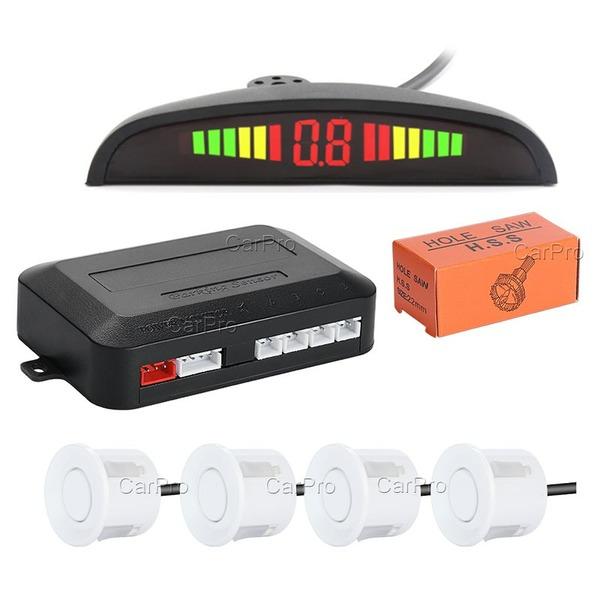 Universal Car LED Parking Sensor with 4 Radar Accurate Digital Display of Obstacle Distance Alarm Parktronic Kit