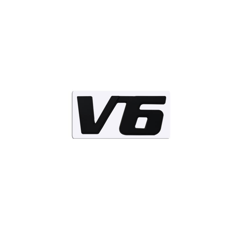 Metal 3D Badge  car displacement Logo Car Rear Trunk Body Sticker Emblem