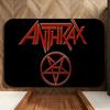 Music A-Anthrax Floor Mat Soft Flannel Entrance Door Mat Non Slip Absorbent Bathroom Bedroom Floor Rug