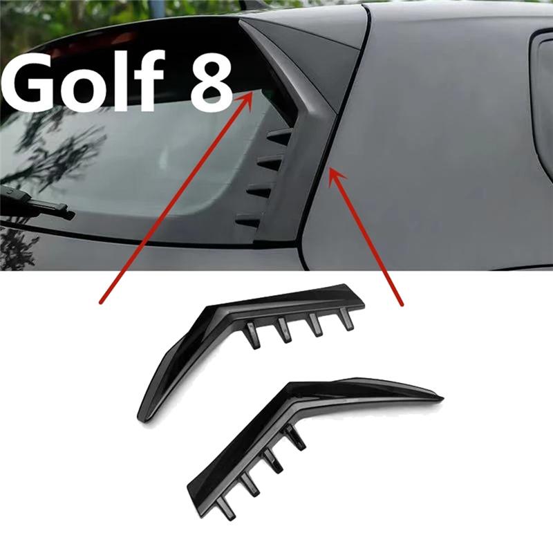 Auto Heckscheiben Seitenspoiler Flügel Diffusor Zierleiste Für VW Golf 8 MK8 GTI GTD TSI TDI - Autoteile-A87Q