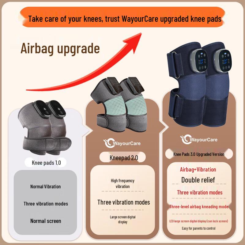 WayourCare Heated Knee Massager with Airbag CN Plug (adapter Included)