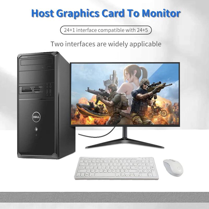 High Quality DVI To VGA Cable Adapter HD 1080P Converter For PC Laptop Projector Monitor DVI-D 24+1 To VGA Cable Compatible 24+5